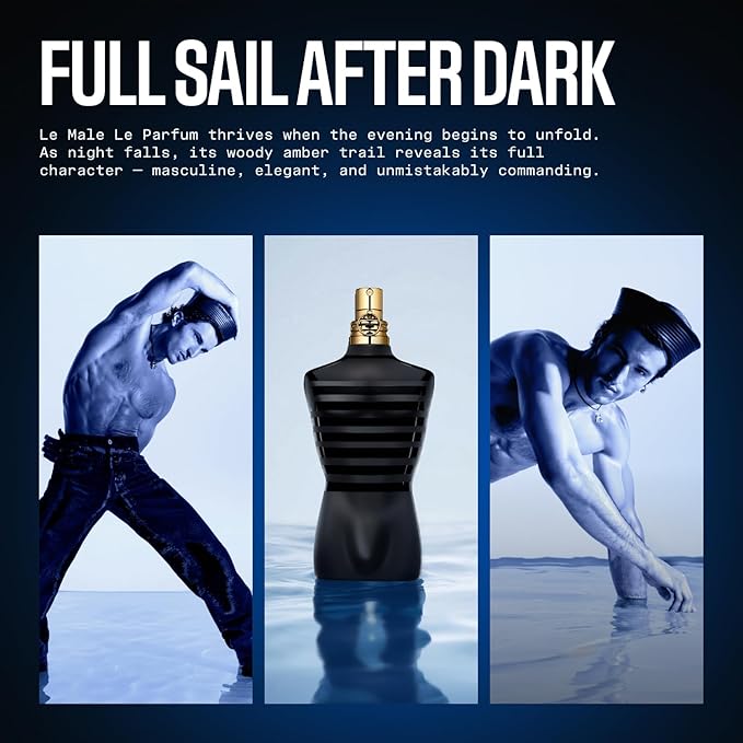 Jean Paul Gaultier Le Male Le Parfum - Amber Woody Eau de Parfum Intense for Men Fragrance
