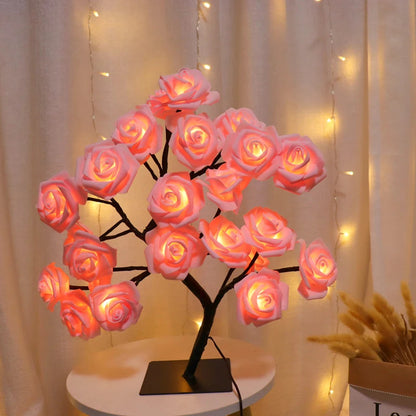 LED Table Lamp Rose Branche Light