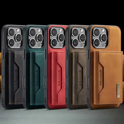 M2 Magnetic Card Holder Protective Cover - For IPhone 16 Pro Max & 15 Pro Max - Split Mobile Phone Case - - Protects Phone & Holds Cards - Great Gift For Tech Lovers.(Iphone 16 Pro(6.1inches)2024)