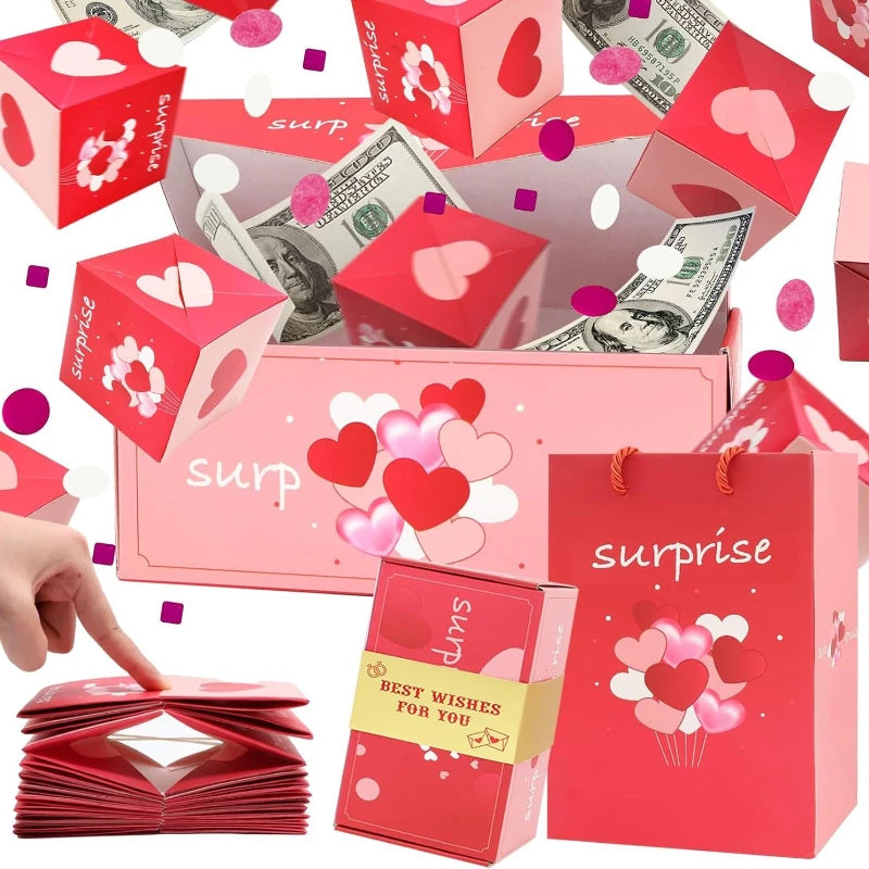 Surprise Bounce Money pop up Boxes Explosion Red Envelope