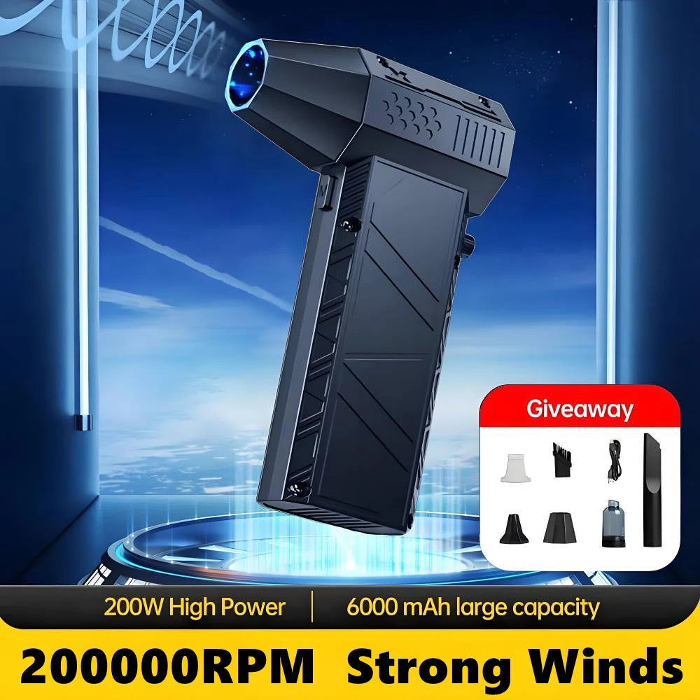 Powerful Air Blower 200000RPM Brushless Violent Fan Vacuum Dust Cleaner Strong Winds