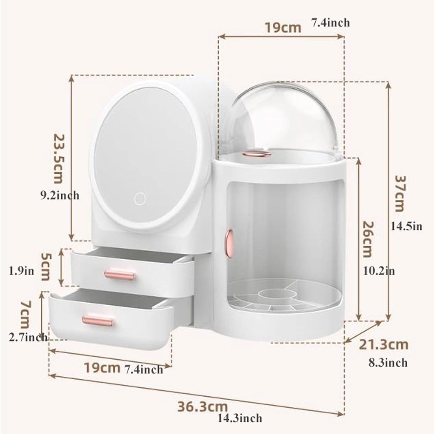 Makeup Organiser Storage Rotating Makeup Organizer Bo
