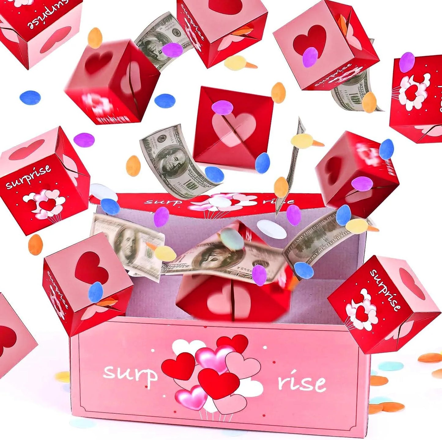 Surprise Bounce Money pop up Boxes Explosion Red Envelope