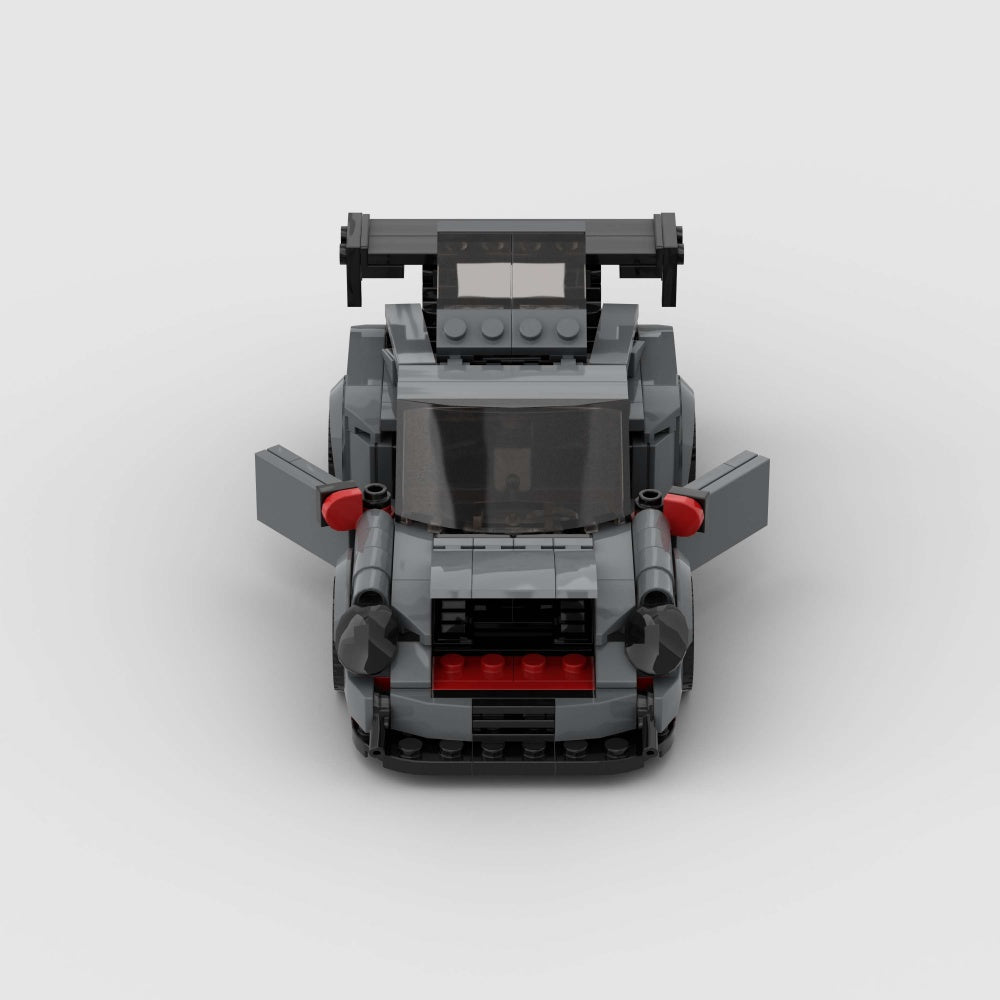 374PCS Gray Sports Car  Building Blocks,Speed Champions Cars Blocks Building Sets Toys