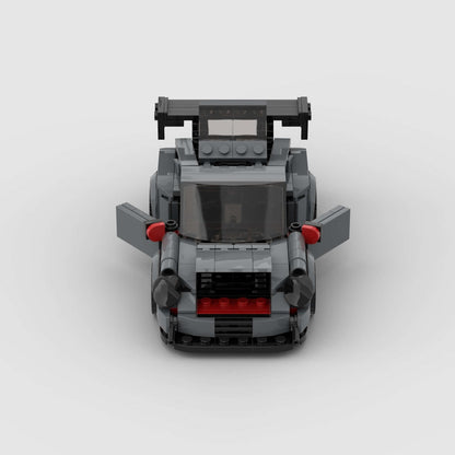 374PCS Gray Sports Car  Building Blocks,Speed Champions Cars Blocks Building Sets Toys