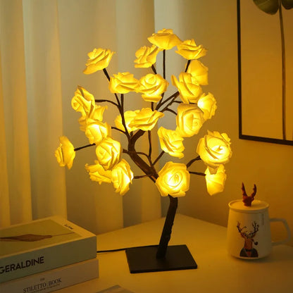 LED Table Lamp Rose Branche Light