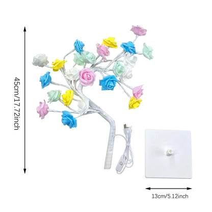 LED Table Lamp Rose Branche Light