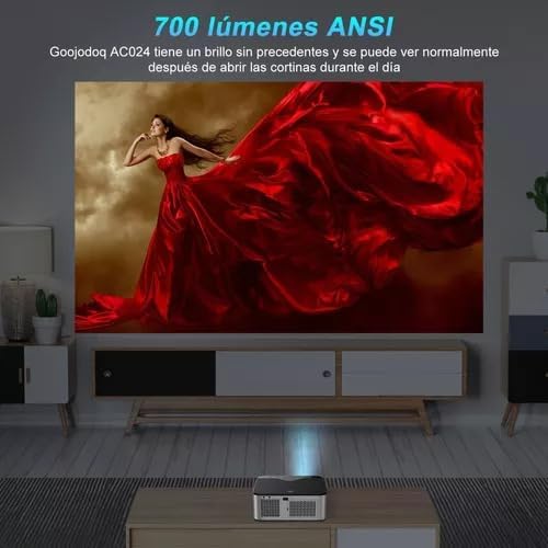 OOJODOQ Full HD 1080P Projector 4K 8K 700ANSI 15500Lumens