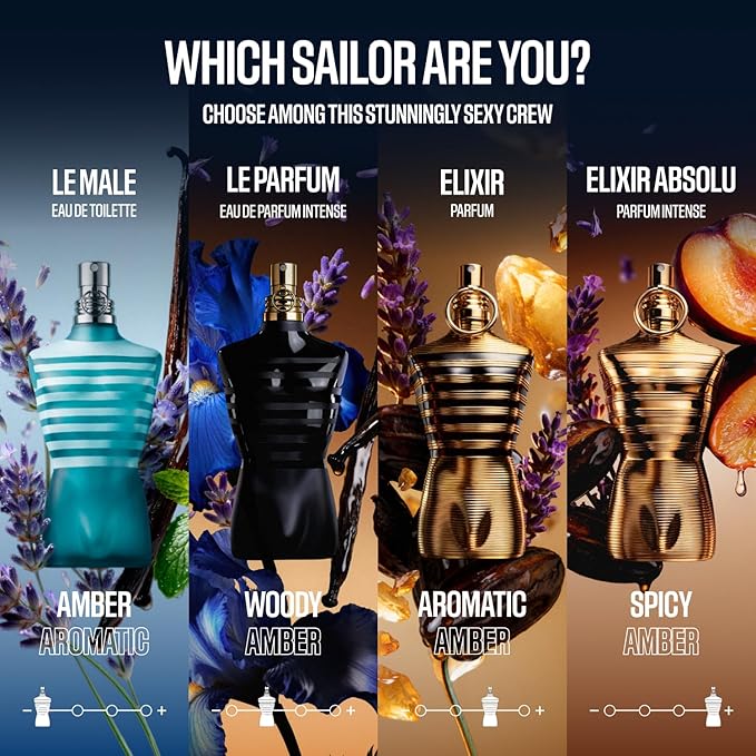 Jean Paul Gaultier Le Male Le Parfum - Amber Woody Eau de Parfum Intense for Men Fragrance