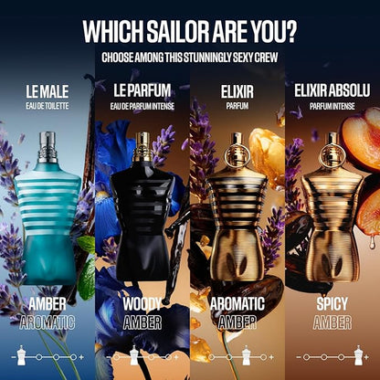 Jean Paul Gaultier Le Male Le Parfum - Amber Woody Eau de Parfum Intense for Men Fragrance