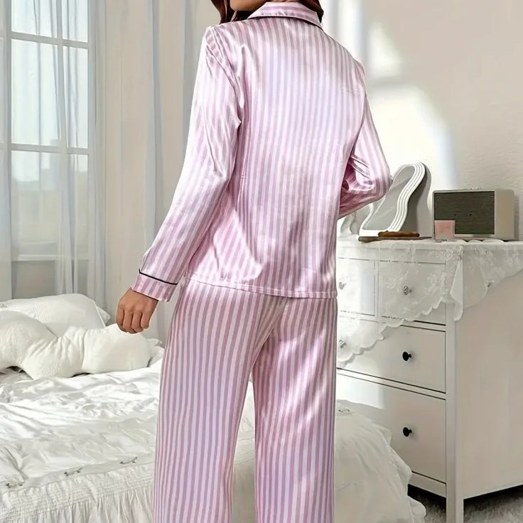 Striped Pajamas Set for Women