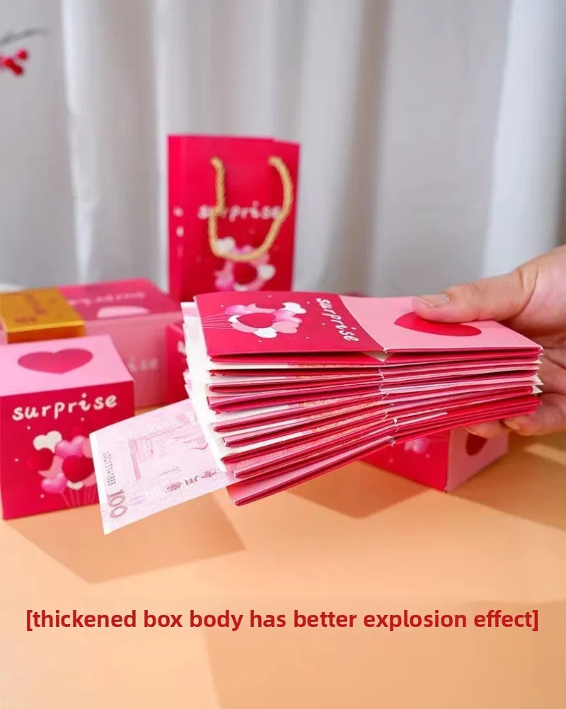 Surprise Bounce Money pop up Boxes Explosion Red Envelope