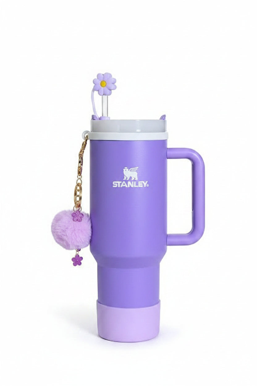 40oz Stanley Style Tumbler with Premium Accessories Kit