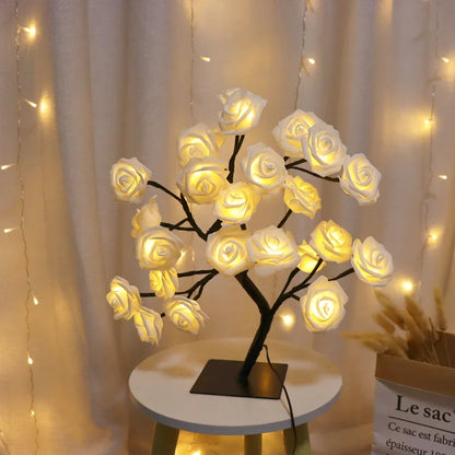 LED Table Lamp Rose Branche Light