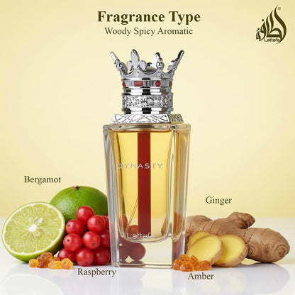 Lattafa Dynasty – Fresh, Spicy, Woody, Aromatic